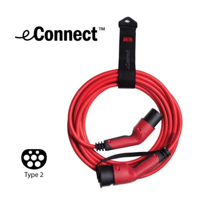 DEFA eConnect Red M3T2 3P 32 A, 7,5 m, 22 kW